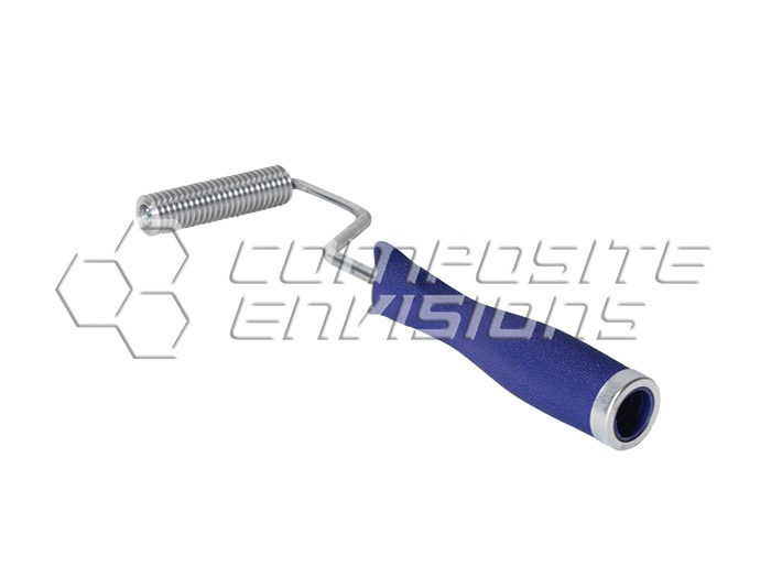 Three quarter inch diameter aluminum fin roller with 3 inch wide roller